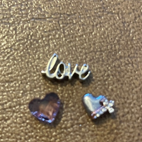 Sterling silver pendant necklace with charm holder. - Picture 7 of 8